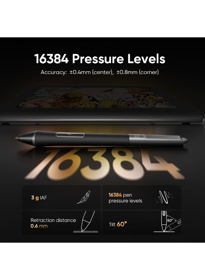 XPPen Artist Pro 16 Gen2 2.5K 16 inch QHD Drawing Tablet with Full Laminated Anti-Glare Screen 16384 Pressure Levels X3 Pro Battery-Free Stylus 159% sRGB Tilt Graphic Drawing Tablet with Mini Keydial - Image 4